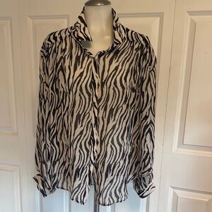 Free People - Zebra Print Women's Top